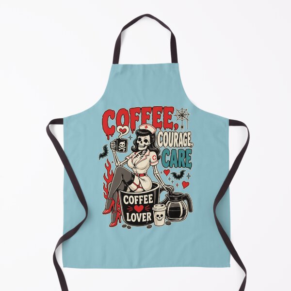 Item preview, Funny Skeleton Nurse Coffee Lover Halloween T-Shirt designed and sold by Simon-art-land.