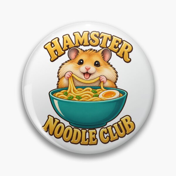 Item preview, Hamster Noodle Club - Cute Ramen Bowl Graphic designed and sold by ZayCreates.