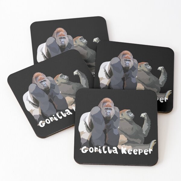 Item preview, Gorilla Keeper – Zookeeper Great Ape Design designed and sold by PrettylittlepastelUk.