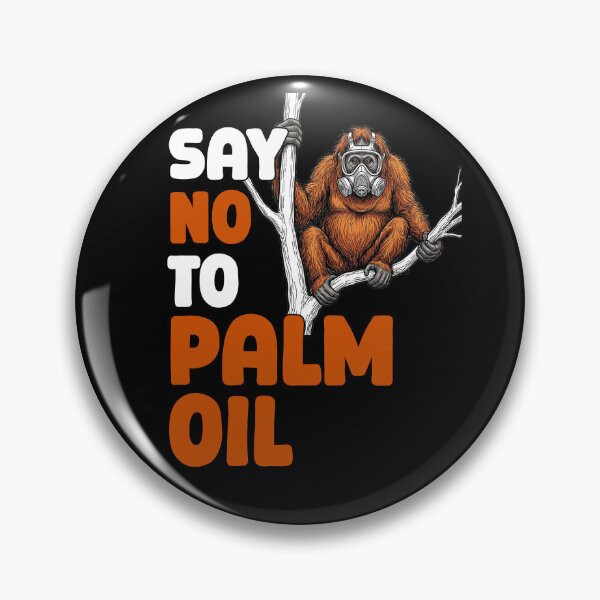 Item preview, Say No To Palm Oil Orangutan Gas Mask Eco Awareness designed and sold by QuirkyGuacamole.