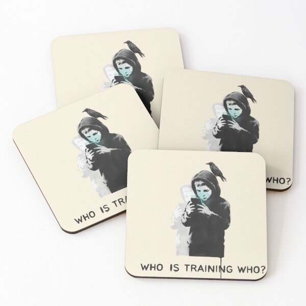 Item preview, Banksy AI - Who is training who? designed and sold by 123ks.