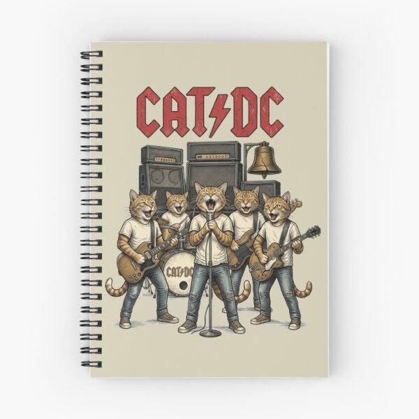 Artikelvorschau, Cat/DC Cat Band Lustiges Hard-Rock-Katzen-Vintage-Hard-Rock-Geschenk für Katzenliebhaber und Musikliebhaber entworfen und verkauft von FurRealStudioCo.