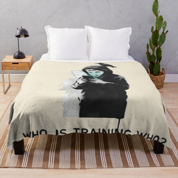 Item preview, Banksy AI - Who is training who? designed and sold by 123ks.