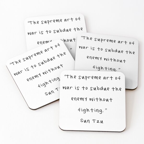Item preview, Subdue Without Fighting - Sun Tzu Quote designed and sold by 4ever-Undaunted.