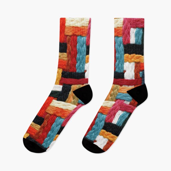 Item preview, Colorful Bohemian Patchwork Yarn Weave Art designed and sold by Piotrek0001.