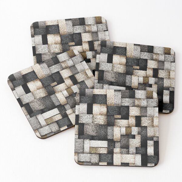 Item preview, Monochrome Marble and Leather Weave Texture designed and sold by Piotrek0001.