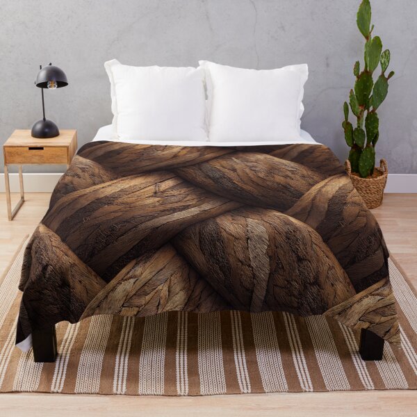 Item preview, Rustic Walnut Wood Grain Braided Weave Art designed and sold by Piotrek0001.