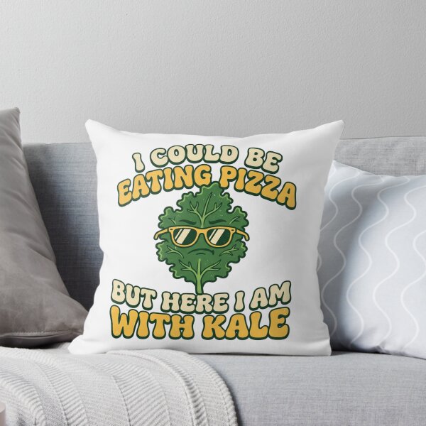 Item preview,  I Could Be Eating Pizza But Here I Am With Kale Funny Diet 70s Retro Art designed and sold by Namphet.