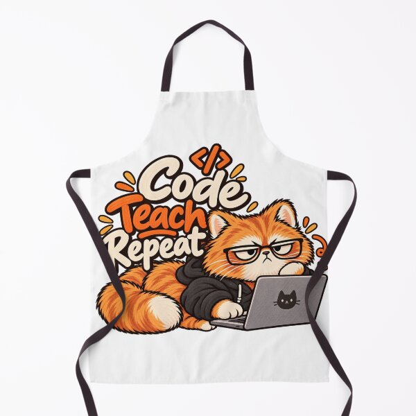 Item preview, Funny Computer Science Teacher Cat – Coding Programmer designed and sold by The Silly Grumpy Society.