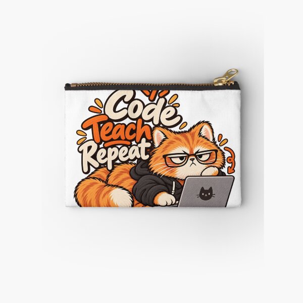 Item preview, Funny Computer Science Teacher Cat – Coding Programmer designed and sold by The Silly Grumpy Society.