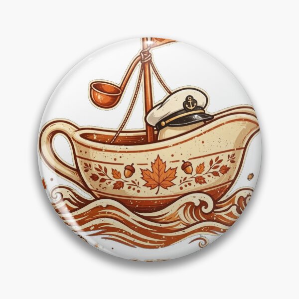 Item preview, Gravy Boat Captain Funny Thanksgiving Gravy Boat Sailor designed and sold by Dudas Garage & Outdoors.