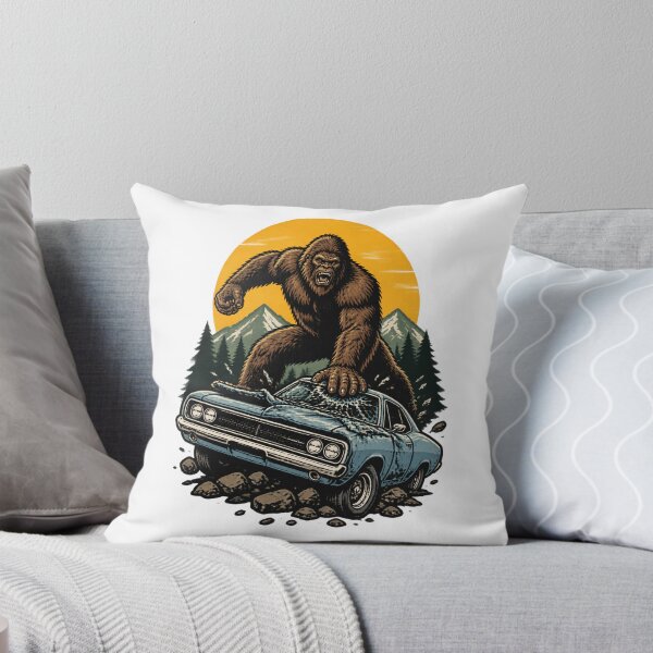 Item preview, Lizard Man Car Attack Illustration with Mythical Creature and Urban Scene ⭐⭐⭐⭐⭐ designed and sold by Cabowman.