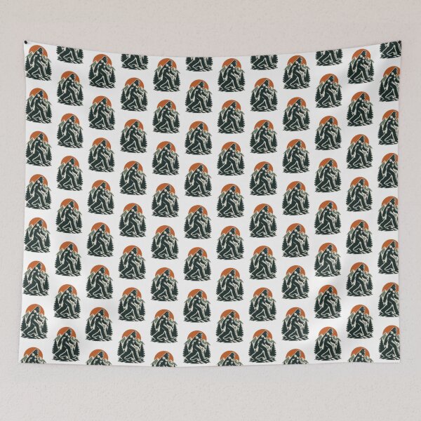 Item preview, Elemental Bigfoot Illustration with Nature Elements Design LIMITED EDITION designed and sold by Cabowman.