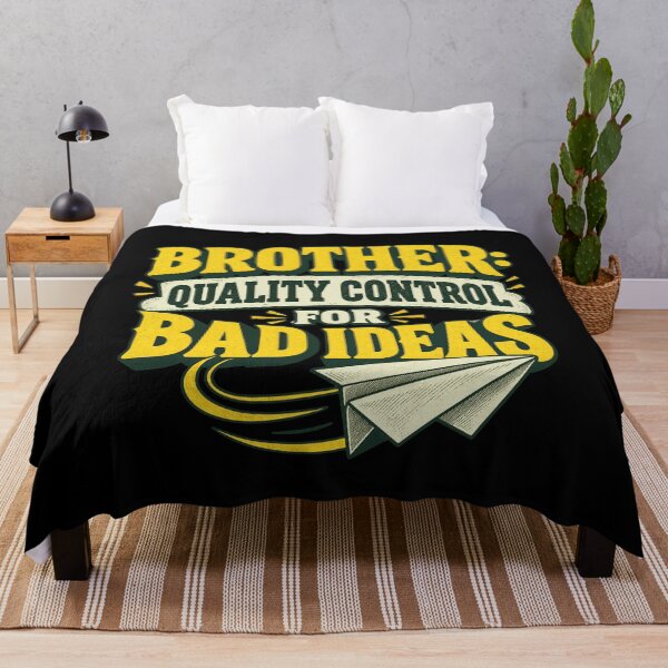 Item preview, Brother Quality Control For Bad Ideas Funny Sibling Gift designed and sold by FolkGraphics.