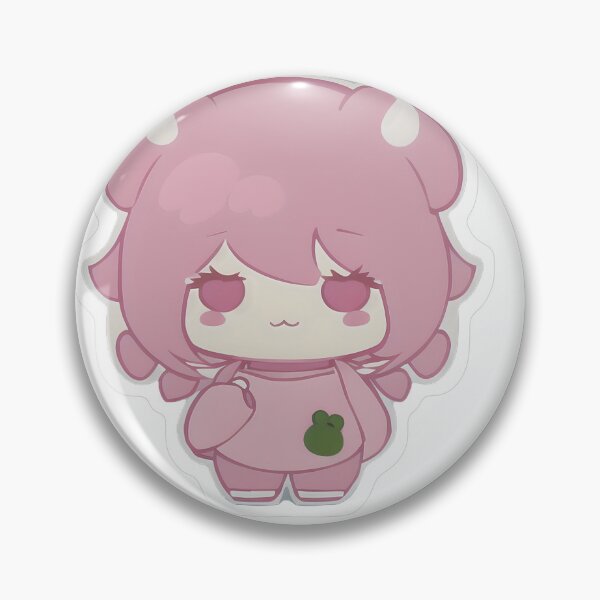 Item preview, Pink Chibi Bear Frog Emblem designed and sold by For-Cat Studio.