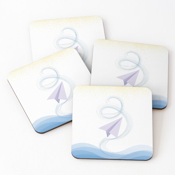Item preview, Blue Gradient Paper Plane Drift designed and sold by LuxAir.
