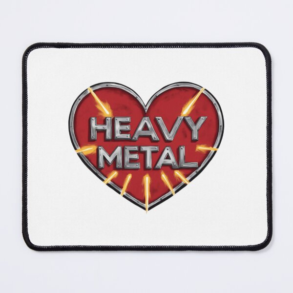Item preview, I Love Heavy Metal Red Heart Design designed and sold by Maraerde.