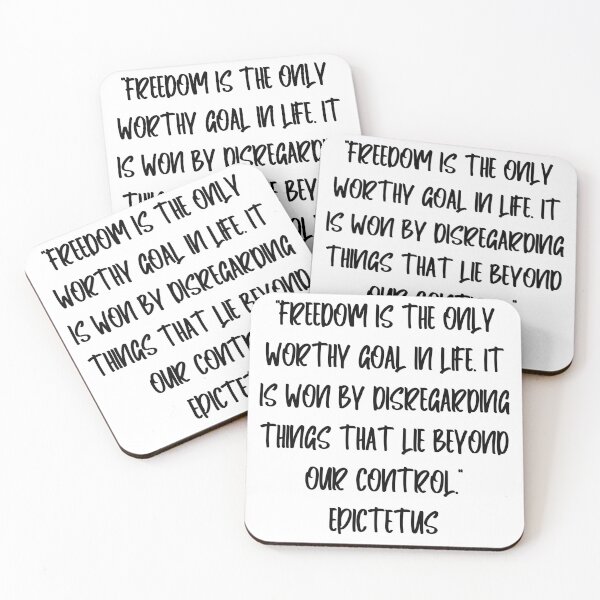 Item preview, Freedom Is the Only Worthy Goal - Epictetus Quote designed and sold by 4ever-Undaunted.