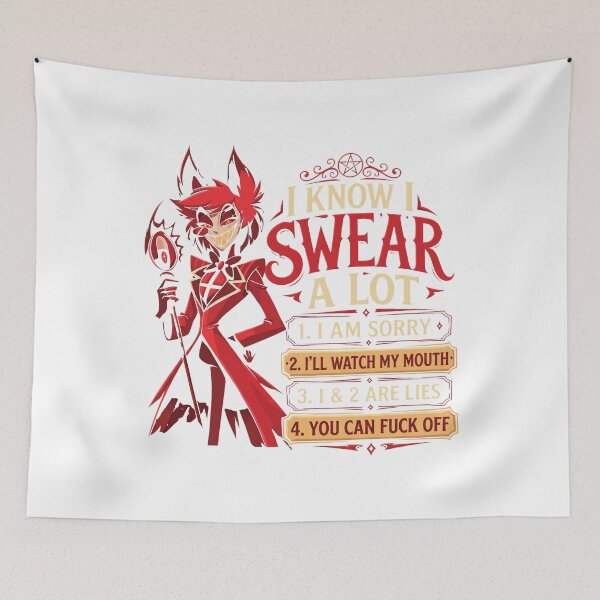 Item preview, Alastor Hazbin Hotel I Know I Swear A Lot designed and sold by yuckticke.