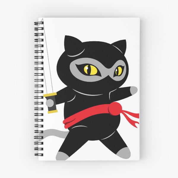Item preview, Shadow Ninja Cat Golden Eyes, Red Scarf & Katana designed and sold by cerradcliffe.
