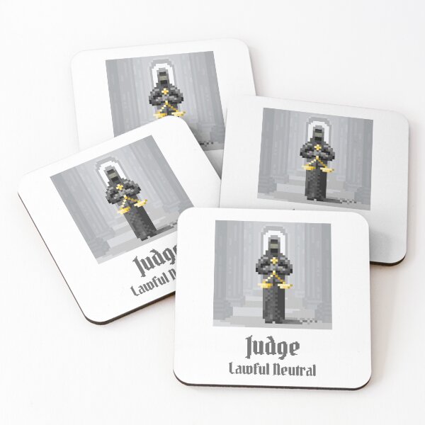 Item preview, Judge - Lawful Neutral RPG Pixel Art designed and sold by OneToTee.