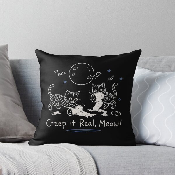 Item preview, Creep It Real, Meow! – Two cheeky cats on a toilet paper kick designed and sold by Bengoer18.