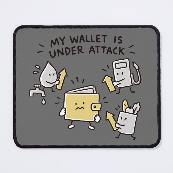 Item preview, My Wallet Is Under Attack – Funny Inflation and Money Problems designed and sold by ManggaeJM.