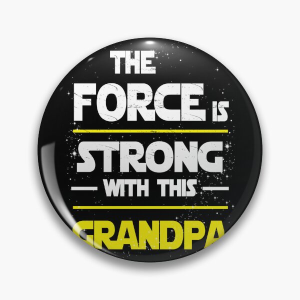 Item preview, The Force Is Strong With This Grandpa - Funny Sci-Fi Retro Grandpa Gift designed and sold by FernaRoje.
