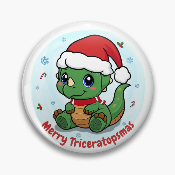 Item preview, Christmas Triceratops – Merry Triceratopsmas designed and sold by Lily's World.
