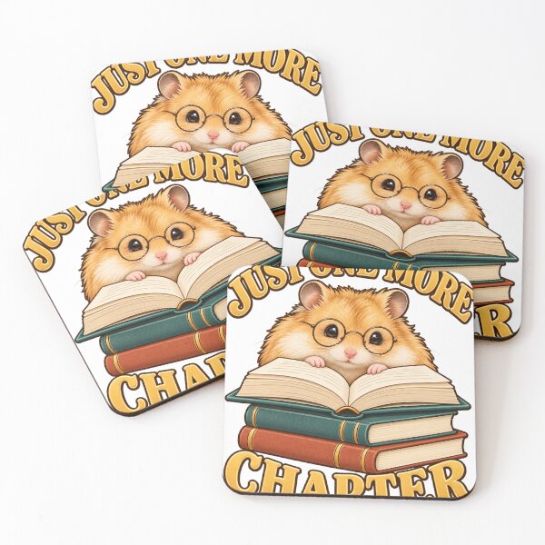 Item preview, Just One More Chapter Cute Reading Hamster Book Lover Graphic designed and sold by ZayCreates.