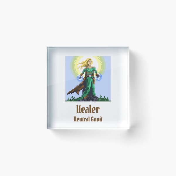 Item preview, Healer - Neutral Good RPG Pixel Art designed and sold by OneToTee.