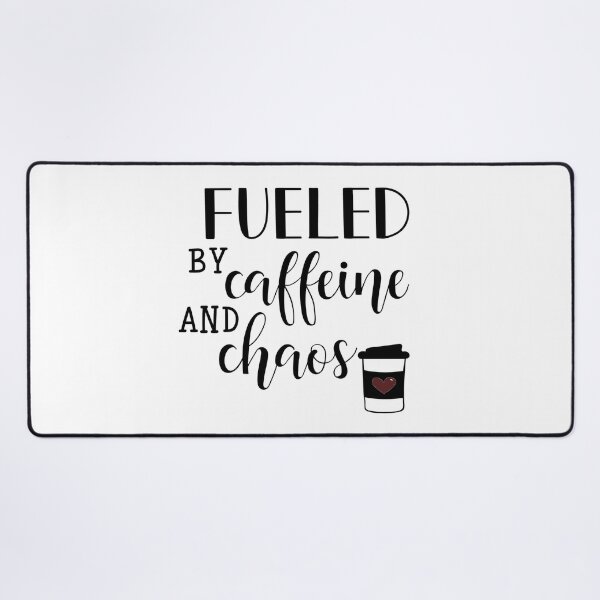Item preview, Powered by Coffee and Chaos – Funny Coffee Quote designed and sold by TeikunShop.