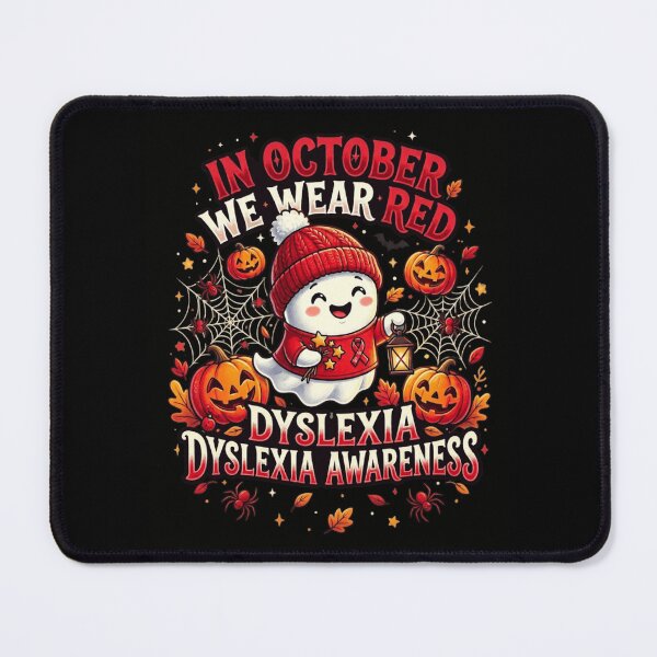 Item preview, In October We Wear Red Dyslexia Awareness designed and sold by Zbixu.