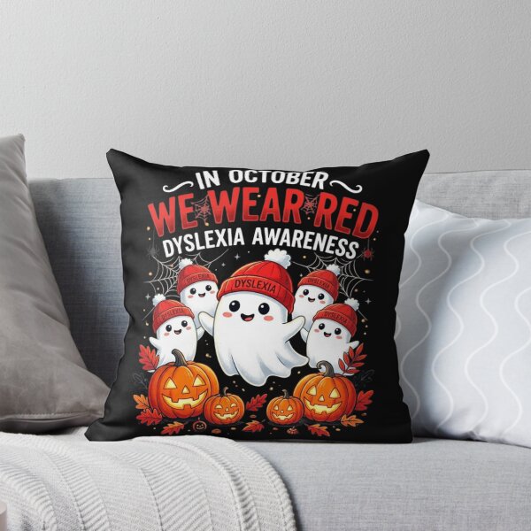 Item preview, In October We Wear Red Dyslexia Awareness  designed and sold by Zbixu.