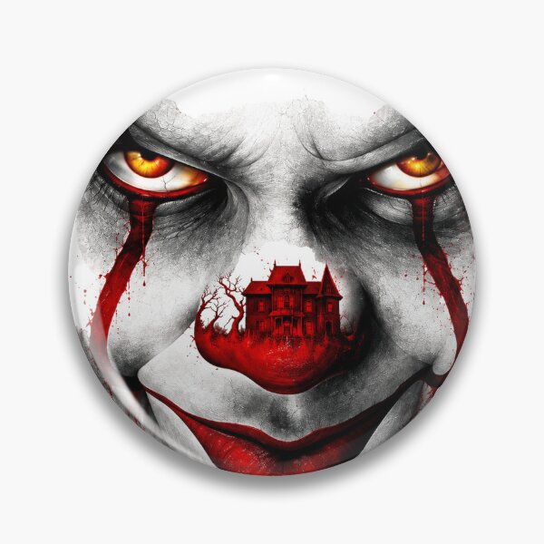 Item preview, Pennywise Horror Clown and Haunted House Face designed and sold by TSHIRTprject.