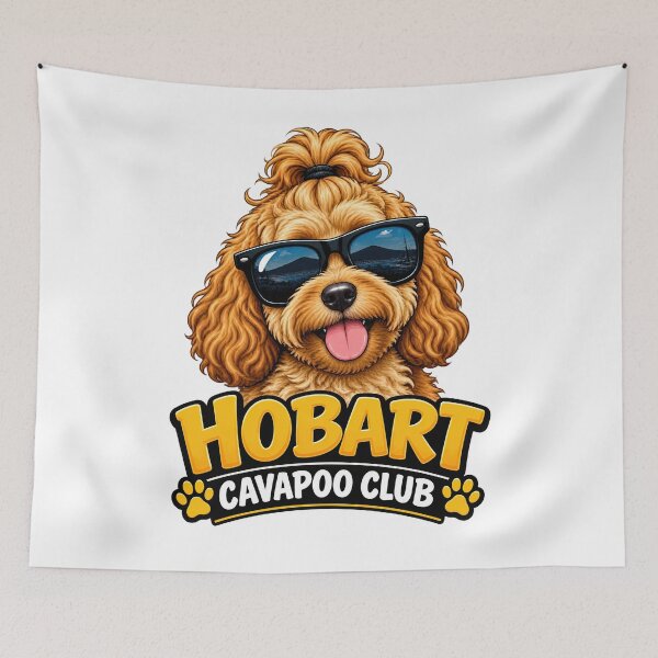 Item preview, Hobart Cavapoo Club – Cute Cavapoo Dog Design for Hobart Dog Owners designed and sold by LazyOwlStore.