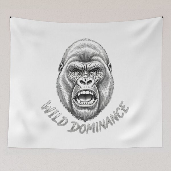 Item preview, GORILLA: WILD DOMINANCE Silver designed and sold by The best online style shop.