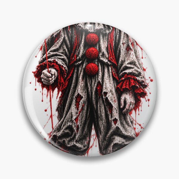 Item preview, Sinister Clown with Haunted Red Balloon designed and sold by BAAKSHOP.