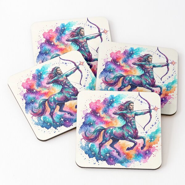 Item preview, Vibrant Sagittarius Zodiac Centaur Archer Galaxy Art designed and sold by Clavivs.