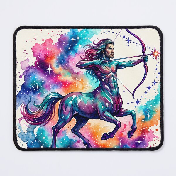 Item preview, Vibrant Sagittarius Zodiac Centaur Archer Galaxy Art designed and sold by Clavivs.