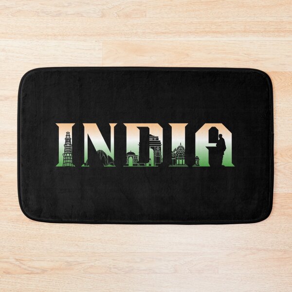 Item preview, INDIA Bold Typography With Indian flag colors designed and sold by Detroja Typography.