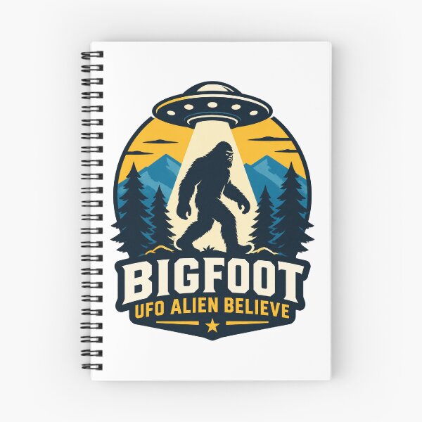 Item preview, Bigfoot and UFO Alien Encounter Believe in the Unknown Design PERFECT GIFT FOR YOU AND FRIENDS designed and sold by winzesty.