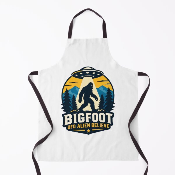 Item preview, Bigfoot and UFO Alien Encounter Believe in the Unknown Design PERFECT GIFT FOR YOU AND FRIENDS designed and sold by winzesty.