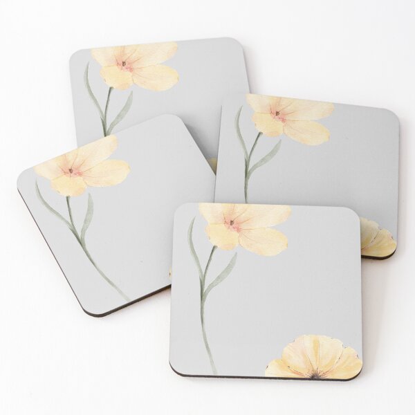 Item preview, Pastel Yellow Poppy Watercolor Minimalist Floral Botanical designed and sold by NextGenCases.