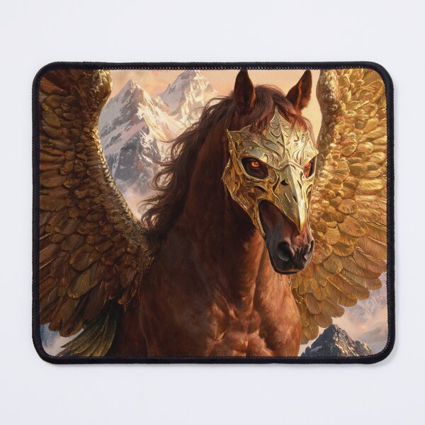 Item preview, Golden Pegasus Mythology Winged Horse designed and sold by KAMOCHI Art.