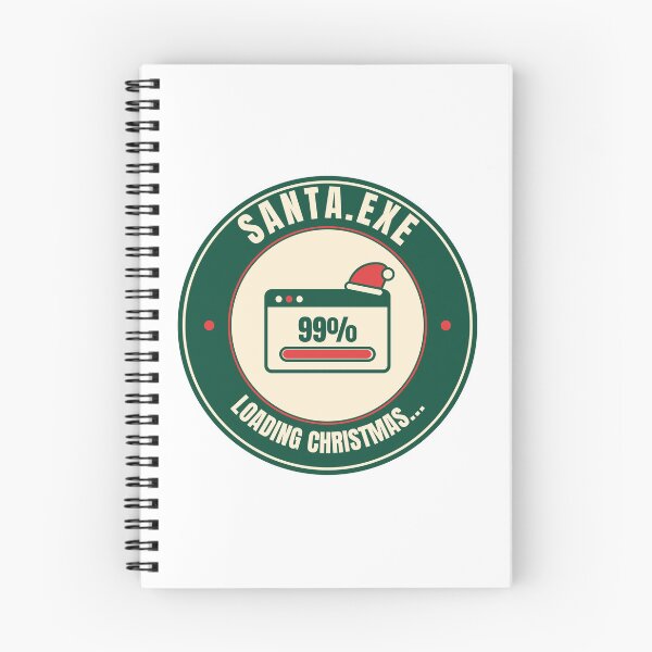 Item preview, Santa.exe Loading Christmas 99% - Funny Programmer Christmas Developer Xmas Gift designed and sold by Mega-Shopping.