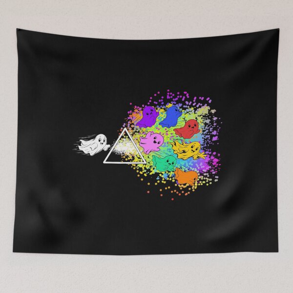 Item preview, Cute Ghost Prism Rainbow Halloween – Colorful Spooky Kawaii Inspired Ghost Art designed and sold by ZechJohnRB.