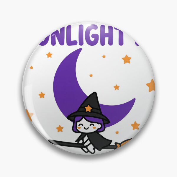 Item preview, Moonlight Ride Cute Witch Broom Halloween Tee designed and sold by A Light Worker.