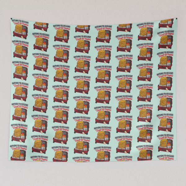 Item preview, Nothing To Declare Except 40 Theplas Funny Gujarati Travel designed and sold by Fanverse Merchandise.