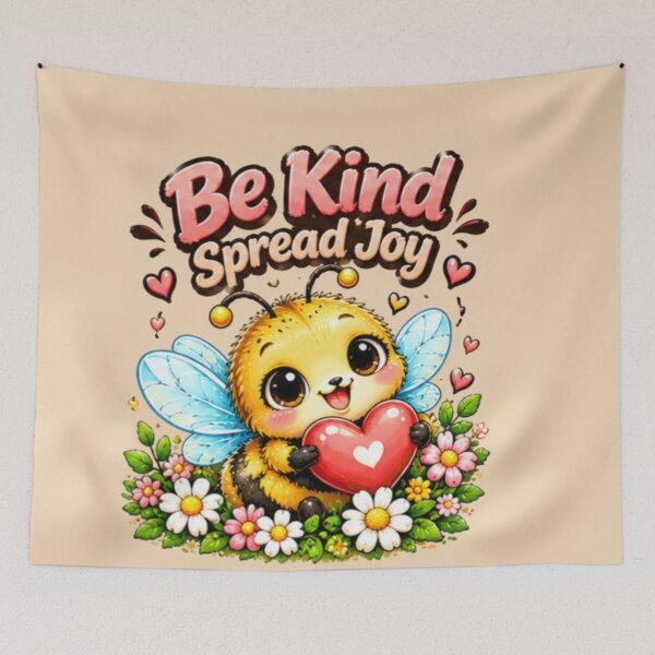 Item preview, Be Kind Spread Joy – Cute Kawaii Bumblebee designed and sold by MushArtist.